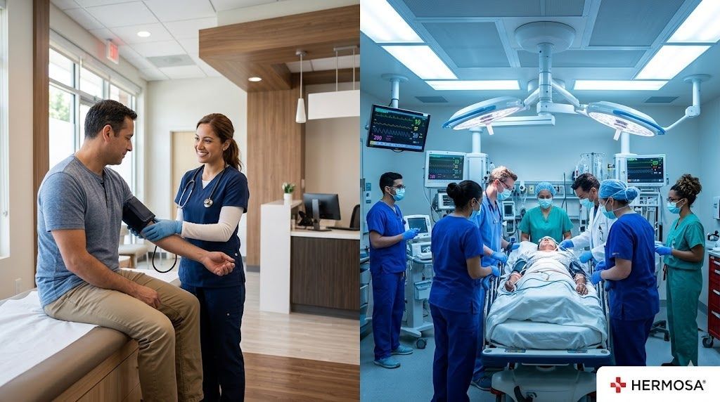 urgent care vs emergency room